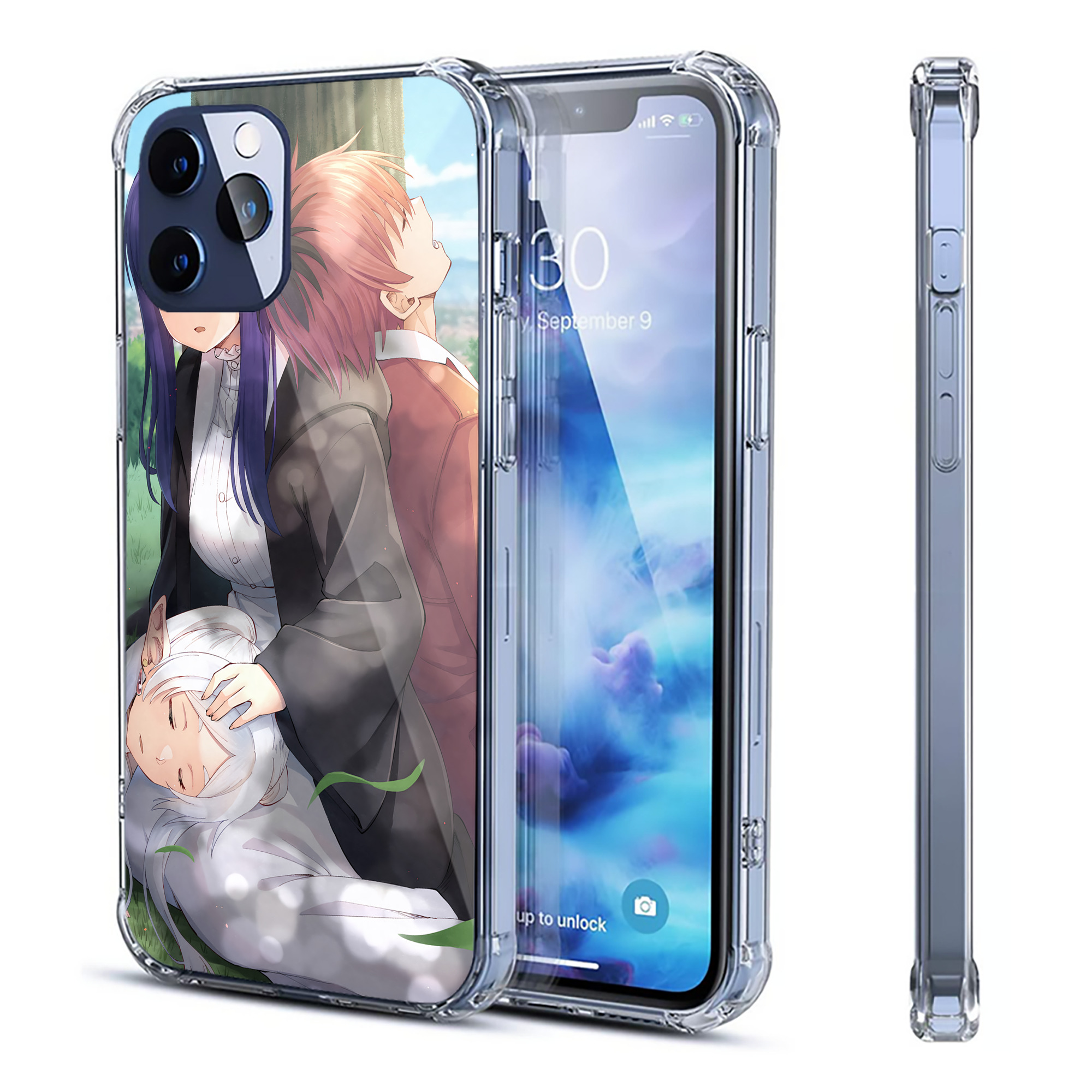 （画像用） 葬送のフリーレン Frieren 【iPhone 12シリーズ対応】透明スマホケース（クリアソフトケース）